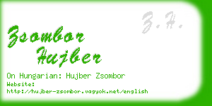 zsombor hujber business card